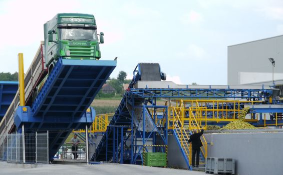 Dry discharge/unloading