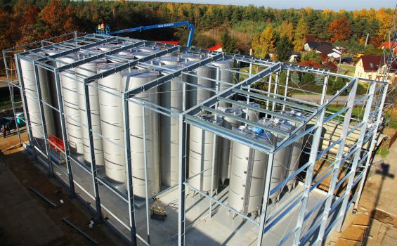Magazyny aseptyczne soków NFC i magazyny koncentratów